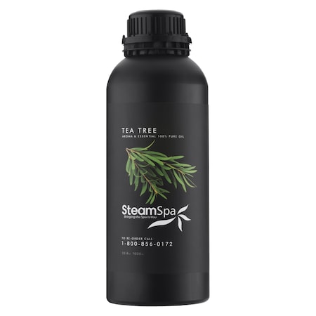 Steamspa 100% Natural Essence of Tea Tree 1000ml Aromatherapy Bottle G-OILTEATREE1K